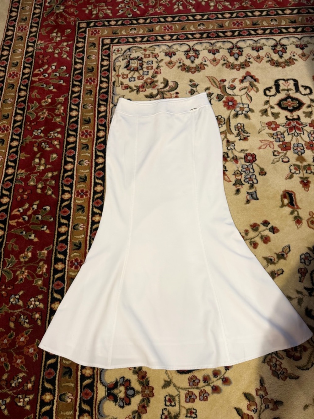 Fishtail off White Maxi Skirt Lined - Picture 4 of 6